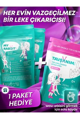 Çamaşır Ve Yüzey Için Çok Amaçlı Oksijenli Toz Leke Çıkarıcı ve beyazlatıcı 3'lü Paket 3 X 800 gr ürün fotoğrafı