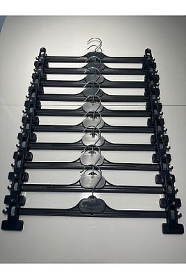 10 Adet Mandallı Pantolon - Etek Askısı - Metal Kıskaç - Kırışma Önleyici Sünger ürün fotoğrafı