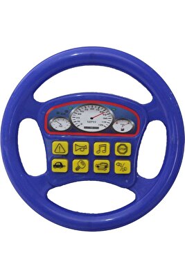 Pilli Kırmızı Oyuncak Direksiyon Sesli ürün fotoğrafı