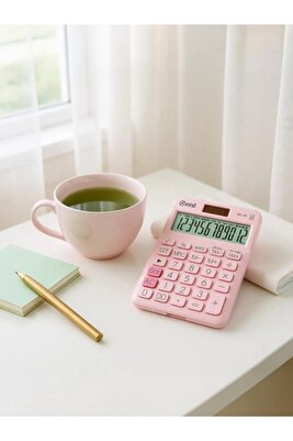 Nd-10p Pastel Pembe Hesap Makinesi ürün fotoğrafı