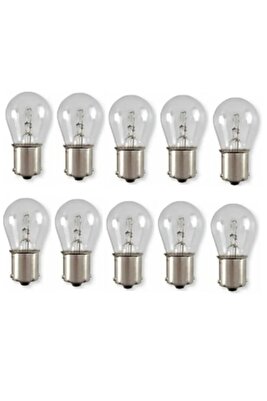 Eco 12V/21W 5W 1016 BAY15D Çift Duy, Şaşı Düz Tırnak, Fren, Stop, Sis Ampulü 10 Adet ürün fotoğrafı