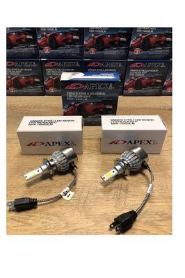 H7 Beyaz Led Xenon Far Ampulü Şimşek Etkili Güçlü Işık Gücü ürün fotoğrafı