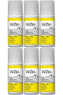 Roll-On Unisex Deodorant 75ML Ter Önleyici Beyazlatıcı (6 Lı Set) ürün fotoğrafı