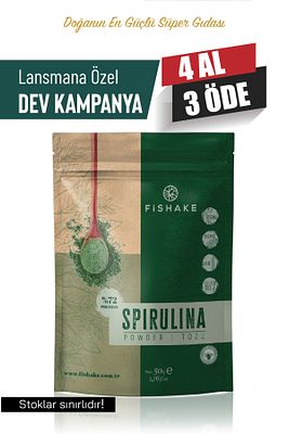 Organik Spırulına Tozu / Powder 50 gr ürün fotoğrafı