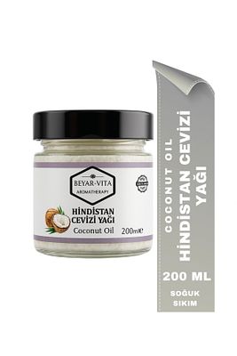 Hindistan Cevizi Yağı, 200 ml Soğuk Sıkım - Coconut Oil ürün fotoğrafı