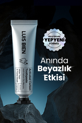 Aktif Karbon Diş Beyazlatıcı Macun | Kalıcı Etki & Leke Giderici | Ferah Nefes & Parlak Gülüş ürün fotoğrafı