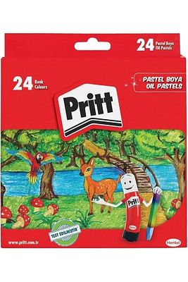 24'Lü Pastel Boya - Karton Kutu ürün fotoğrafı