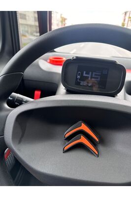 Citroen Ami Uyumlu Direksiyon Logosu Turuncu ürün fotoğrafı