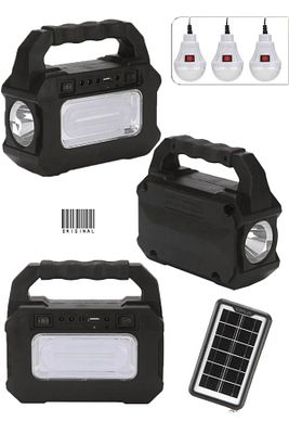 Solar Home Lighting At-999 Güneş Enerjili Şarjlı Aydınlatma Cihazı ürün fotoğrafı
