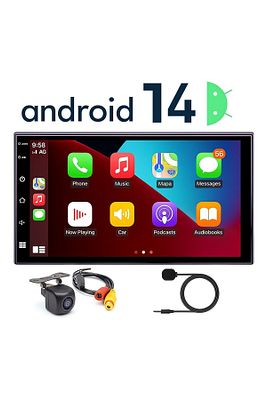 Kl-958 4gb Ram 64gb Hafıza Android Multimedya Car Playli Double Teyp 7inç Youtube Navigasyon Kamera ürün fotoğrafı