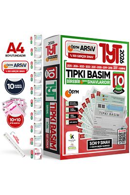 2026 YKS TYT ÖSYM Çıkmış Soru Tıpkı Basım 10lu Deneme Paketi Türkiye Geneli Video ve Dijital Çözümlü ürün fotoğrafı