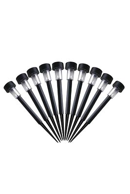 Güneş Enerjili Bahçe Lambası Plastik Saplama 10 lu Set ürün fotoğrafı