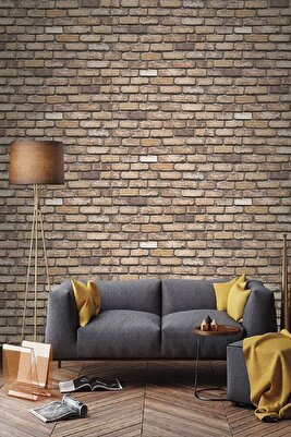 Bien 9030 Taş Tuğla Desen Duvar Kağıdı 53x1000 Cm , 5 M² ürün fotoğrafı