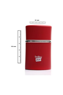 Paslanmaz Çelik Mama Saklama Termosu 260 ML Kırmızı ürün fotoğrafı