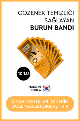 Nose Patch Siyah Nokta Ve Gözenek Için Temizleyici Burun Bandı 10'lu ürün fotoğrafı