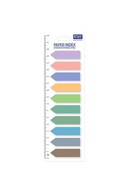 51245 İNDEX FİLM (PP) 12x44mm.10 RENKx20yp. OK ŞEKİLLİ YAPIŞKANLI AYRAÇ 1 YP. ürün fotoğrafı
