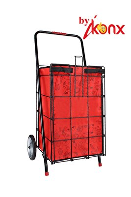 Metal Tekerlekli 6ml Kalın Telli Büyük Boy Pazar Arabası 95 x 95 ürün fotoğrafı