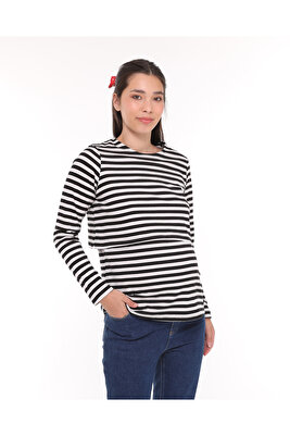 Darell Emzirme Özellikli Hamile Bluz ürün fotoğrafı