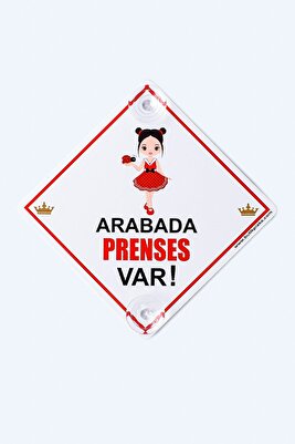 Kopya - Dikkat Arabada Bebek Var/dekota Ikaz Levhası/ Kırmızı Elbiseli Prenses ürün fotoğrafı
