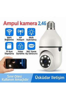 Ampul Görünümlü Güvenlik Kamerası – Hırsızlara Karşı Gizli Koruma ürün fotoğrafı