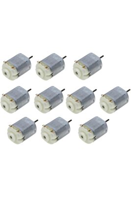 10 Adet Dc Motor Deney Motoru 3V 6V Motor Yüksek Devir Dinamo Motor D.M ürün fotoğrafı