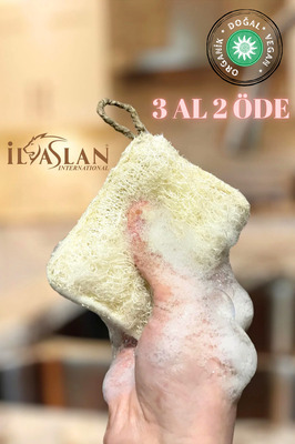 2 Adet Doğal Kabak Bulaşık Lifi Çift Taraflı Kullanım (12X8 CM) ürün fotoğrafı