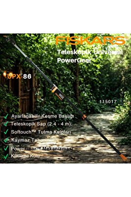 UPX86 POWER GEAR TELESKOBİK YÜKSEK DAL BUDAMA MAKASI ürün fotoğrafı