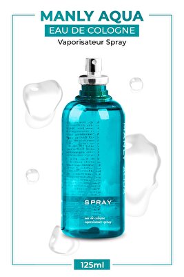 Manly Aqua Parfüm Kolonya 125 ml ürün fotoğrafı