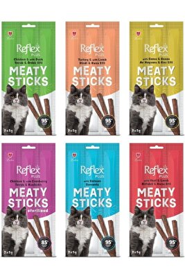 Meaty Sticks Karışık Ödül Maması Seti 3X5GR 6lı Paket ürün fotoğrafı