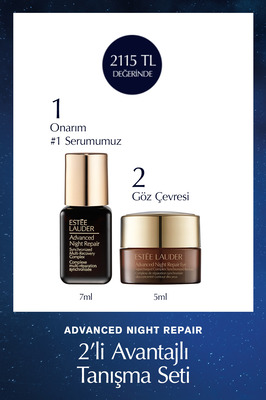 Seyahat Boy Cilt Bakım Seti - Advanced Night Repair Onarıcı Serum 7ml Jel Göz Kremi 5ml ürün fotoğrafı
