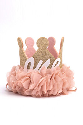 Pudra 1 Yaş Kraliçe Doğum Günü Tacı ürün fotoğrafı