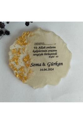 Epoksi Magnetı 20 Adet Söz Nişan Nikah Kına Düğün Hediyeliği Kuran Hatırası Sünnet Mevlüt ürün fotoğrafı