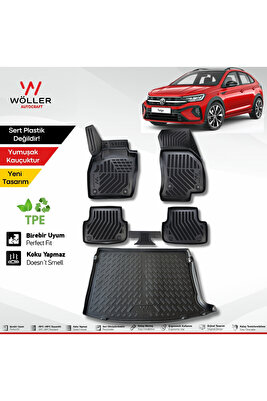 Volkswagen Taigo Paspas Bagaj Havuzu Set 2022 Sonrası 3d Ultraflex Set ürün fotoğrafı