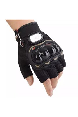 Yarım Parmak Motosiklet Eldiveni Korumalı ürün fotoğrafı