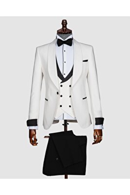 Erkek Slim Fit Luxury Şal Yaka Smokin &amp;amp; Damatlık ürün fotoğrafı