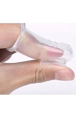 Bebek Ve Kedi Köpek Için Silikon Parmak Diş Kaşıyıcı Dil Temizleyici Diş Fırçası ürün fotoğrafı