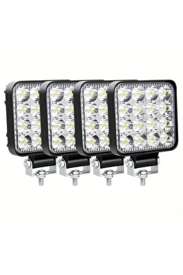 Traktör Tepe Lambası Çalışma Lambası 16 Ledli 4 Adet ürün fotoğrafı