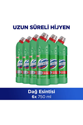 Yoğun Kıvamlı Çamaşır Suyu Dağ Esintisi Maksimum Hijyen 750 ML 6 Adet ürün fotoğrafı