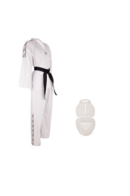 Şeritli Taekwondo Elbisesi (Dişlik Hediyeli) ürün fotoğrafı