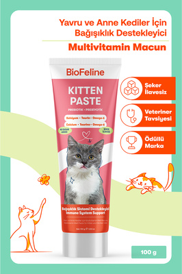 Yavru ve Anne Kediler İçin Bağışıklık Destekleyici Multivitamin Kedi Malt Macunu – 100g ürün fotoğrafı