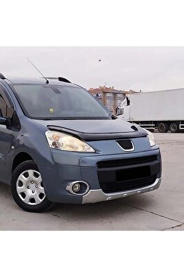 Ön Kaput Koruma Rüzgarlığı Peugeot Partner &amp; Tepee 2009-2017 (3MM AKRİLİK (ABS) Parlak Siyah) ürün fotoğrafı