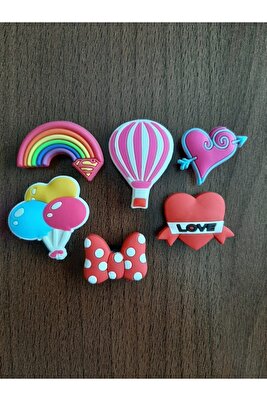 Terlik Süsü-terlik Tokası Balon-kalp 6'lı Set ürün fotoğrafı
