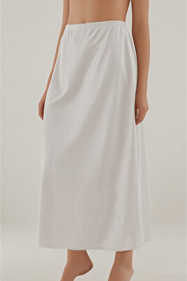 Battal Tam Boy Jüpon Uzun Etek Astarı Beyaz Renk ürün fotoğrafı