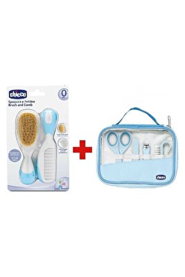 Tırnak Bakım Seti Ve Fırça Tarak Seti Mavi ürün fotoğrafı