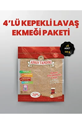 4'lü Ekşi Mayalı Kepekli Lavaş Tandır Ekmeği ( Diyabetik Ekmek) 330 Gr. ürün fotoğrafı