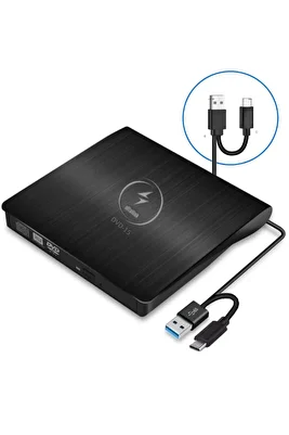 Al-dvd15 Harici Dvd Rw External Taşınabilir Ultra Ince USB+Type-C 3.0 Cd/dvd Optik Okuyucu ürün fotoğrafı