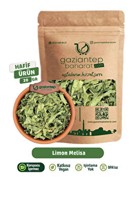 Limon Melisa 20 gr - Limon Melisa, Oğul Otu, Nane Balsamı, Acem Otu, Limon Otu ürün fotoğrafı