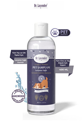 Dr. Lavender Lavanta Yağlı Köpek Şampuanı 400 ml Antiseptik Pet Şampuan ürün fotoğrafı