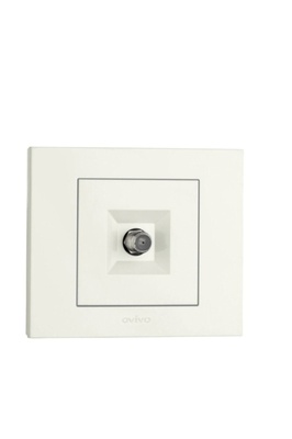 Grano Serisi Beyaz Televizyon Priz + Çerçeve ürün fotoğrafı