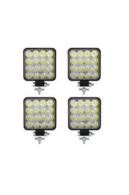 4 Adet 16 Led Kare Çalışma Lambası Off Road Traktör Tekne 16led-110 ürün fotoğrafı